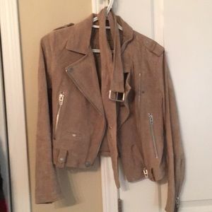 Light brown sweade jacket XS